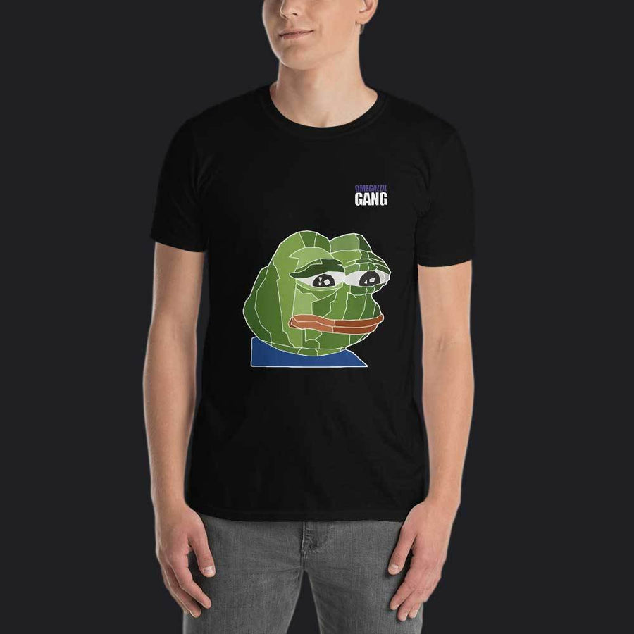 T-shirt Noir Pepe Grenouille meme